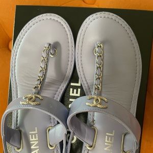 Chanel light purple sandals 2022